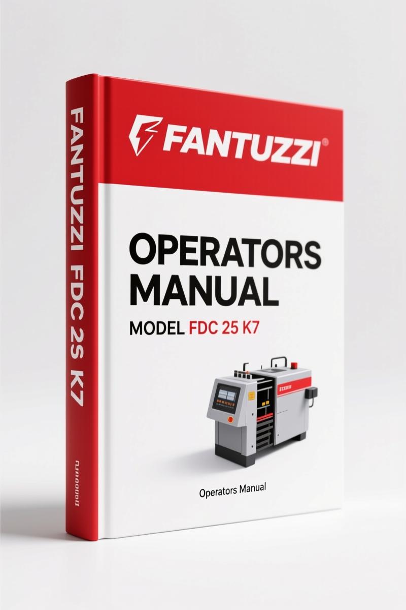 Fantuzzi FDC 25 K7 Operators Manual – OEM Specs