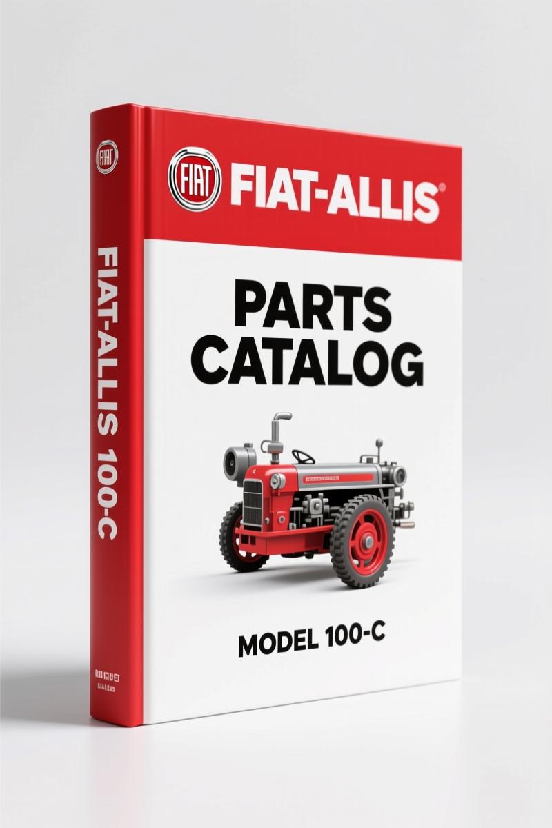 Fiat-allis 100-C Parts Catalog cover - 354 page OEM factory manual for motor grader