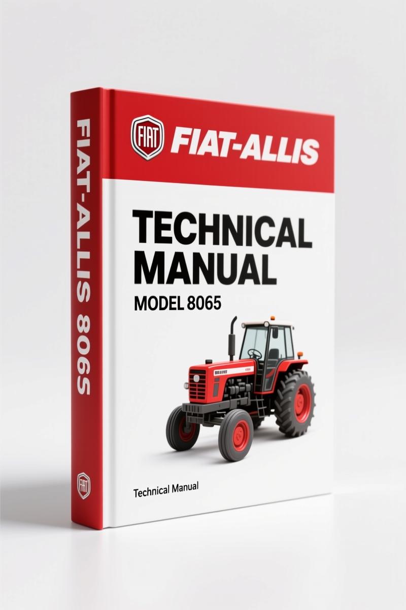 Fiat-allis 8065 Technical Manual cover showing OEM documentation