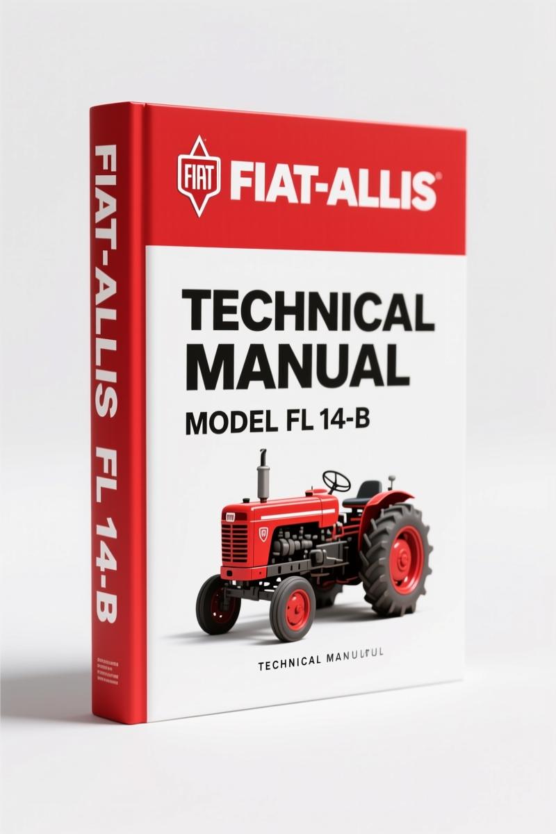Fiat-allis FL 14-B Technical Manual cover showing crawler loader
