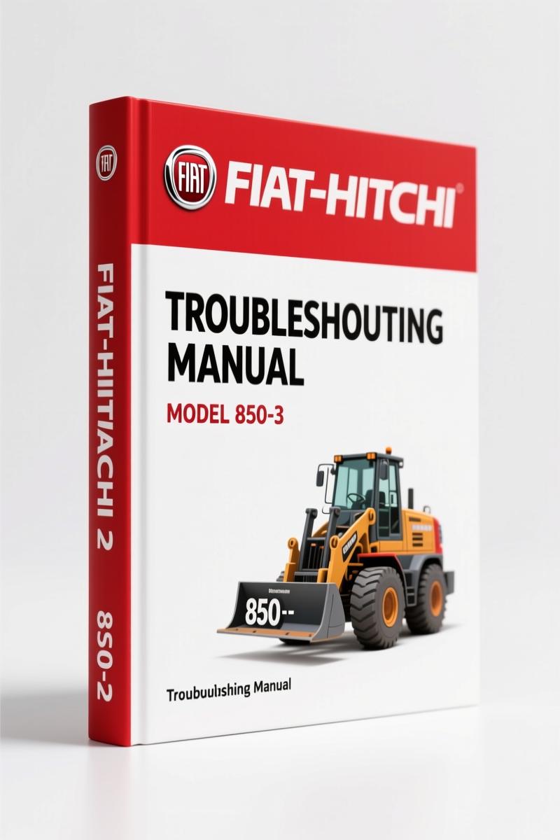 Fiat-hitachi 850-3 2006 Troubleshooting Manual - 588 Pages OEM