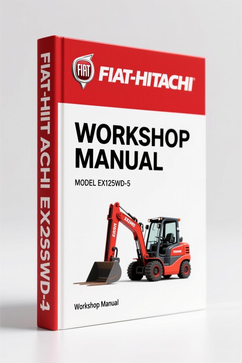 Fiat-hitachi EX125WD-5 Workshop Manual – 630 Pages OEM Service Data