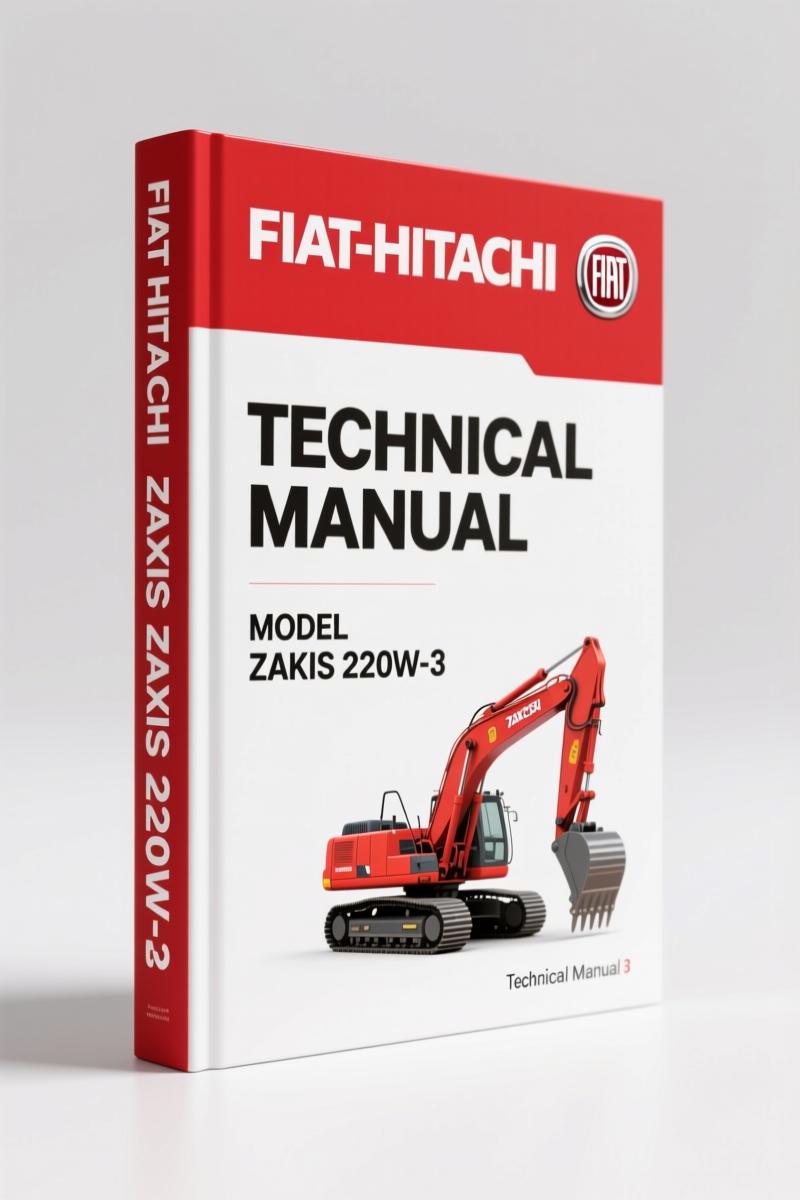 Fiat-hitachi ZAXIS 210W-3, ZAXIS 220W-3 2007 Technical Manual – OEM Specs