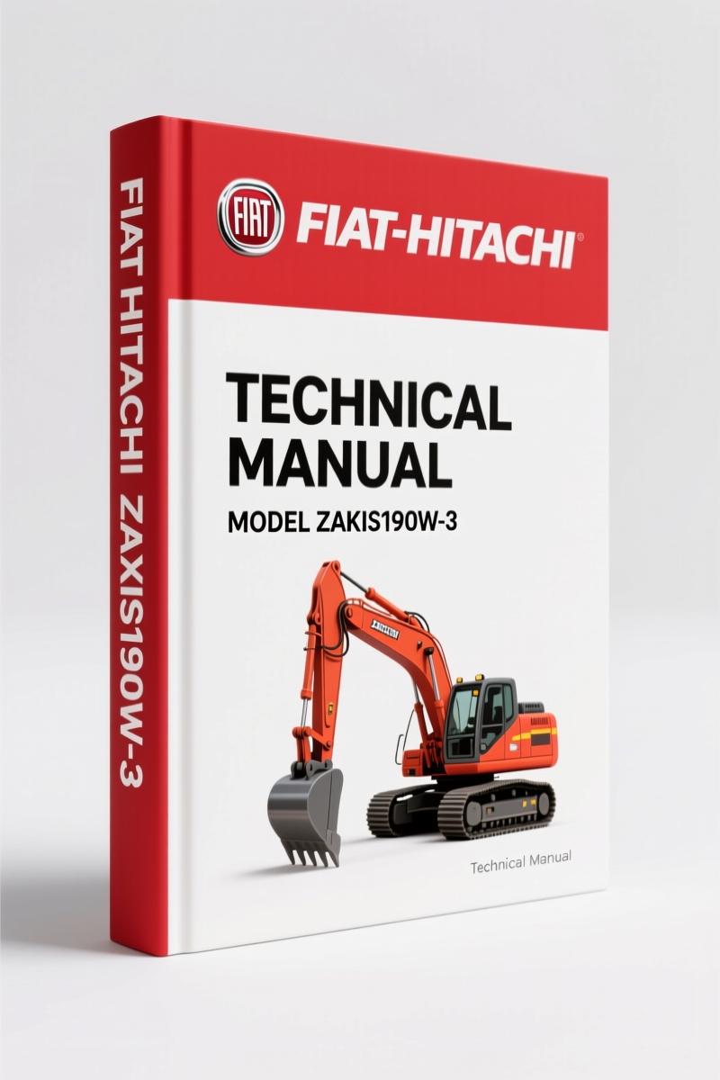 Fiat-hitachi ZAXIS170W-3 ZAXIS190W-3 2007 Technical Manual