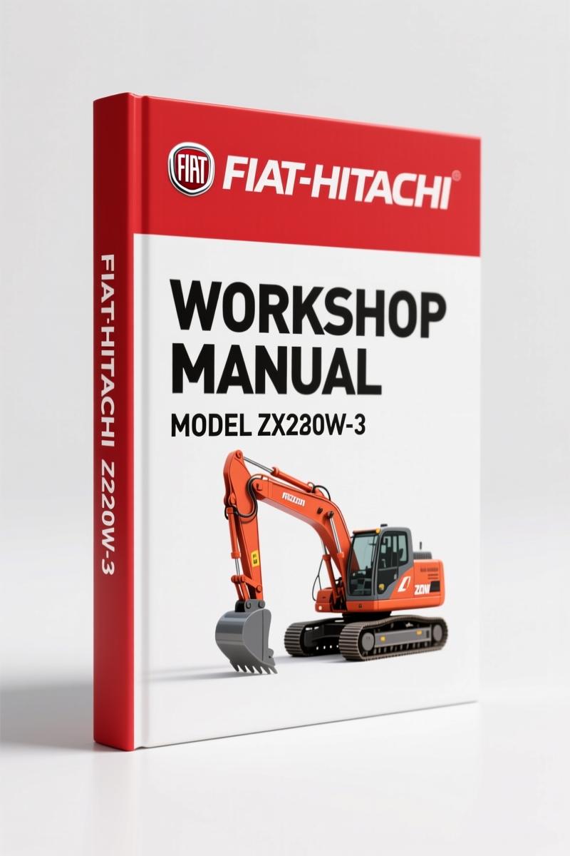Fiat-hitachi ZX210W-3, ZX220W-3 Workshop Manual – 596 Pages OEM