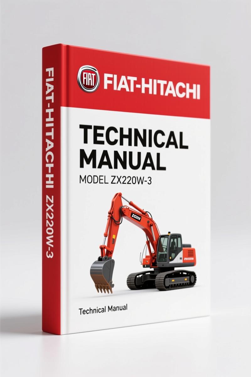 Fiat-hitachi ZX210W-3, ZX220W-3 Technical Manual – 536 Pages