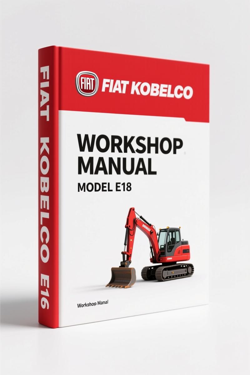 FIAT Kobelco E16, E18 2003 Workshop Manual – 638 Pages Factory Specs