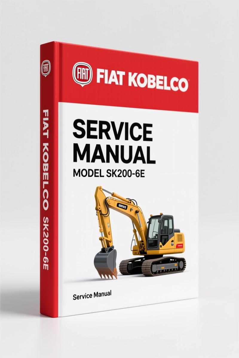 FIAT Kobelco SK210LC-6E, SK200-6E, SK200LC-6E, SK210-6E, SK210NLC-6E 2003 Service Manual