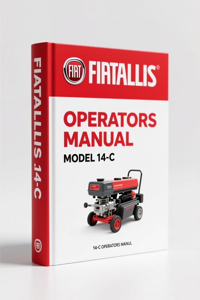 Fiatallis 14-C 1989 Operators Manual – OEM Specs & Safety Procedures
