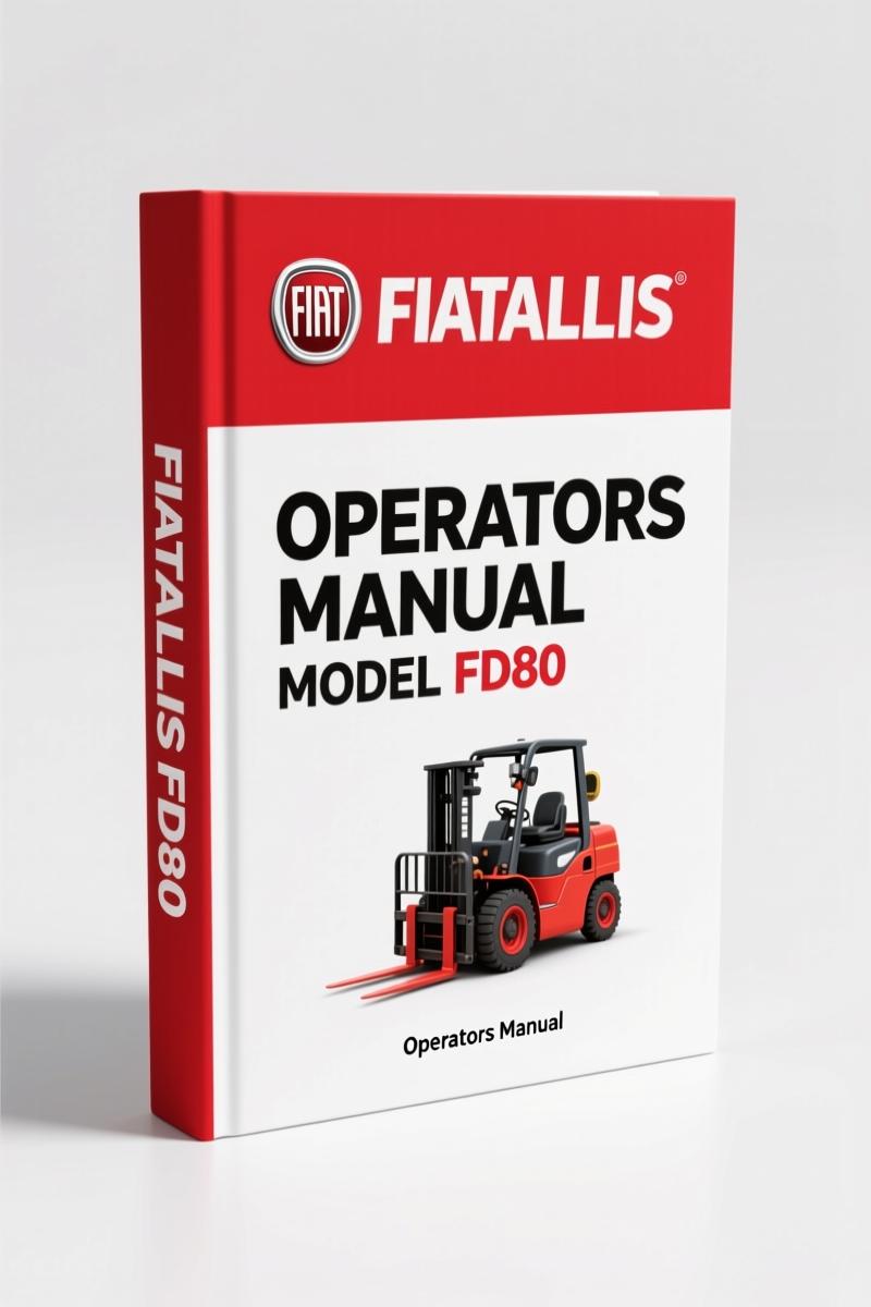 Fiatallis FD80 1998 Operators Manual – OEM Specs for Hydrostatic Crawler Dozer