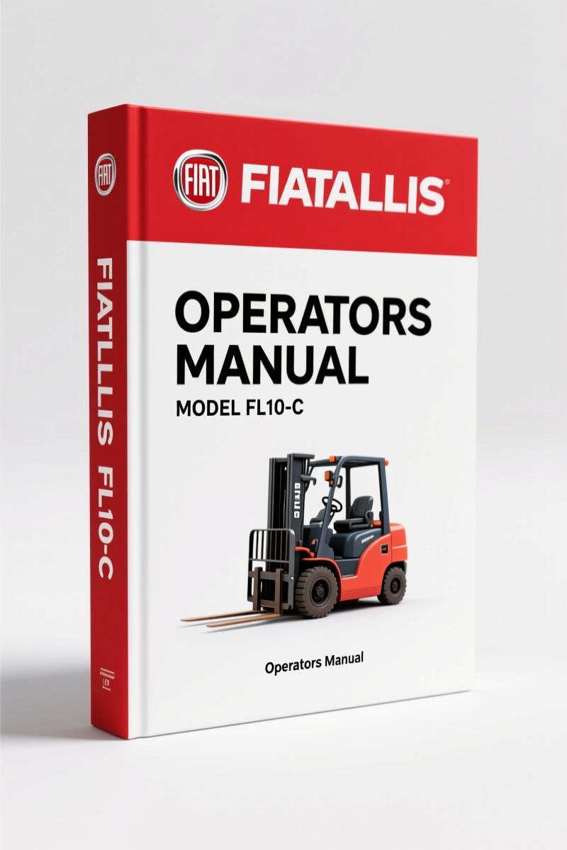 Fiatallis FL10-C 1987 Operators Manual – OEM Specs