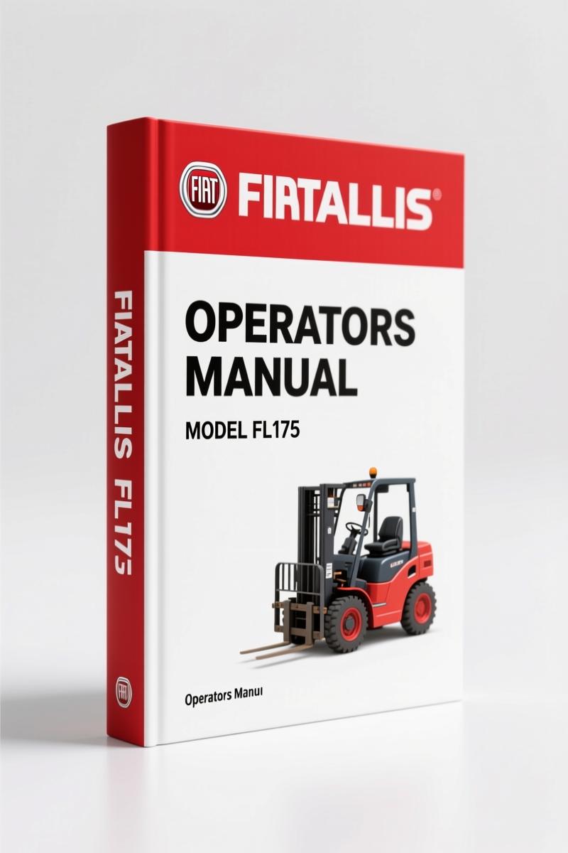 Fiatallis FL175 Operators Manual – Factory Operation & Maintenance