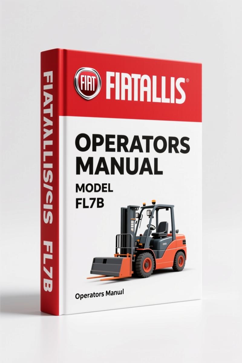 Fiatallis FL7B 1988 Operators Manual – OEM Specs & Safety