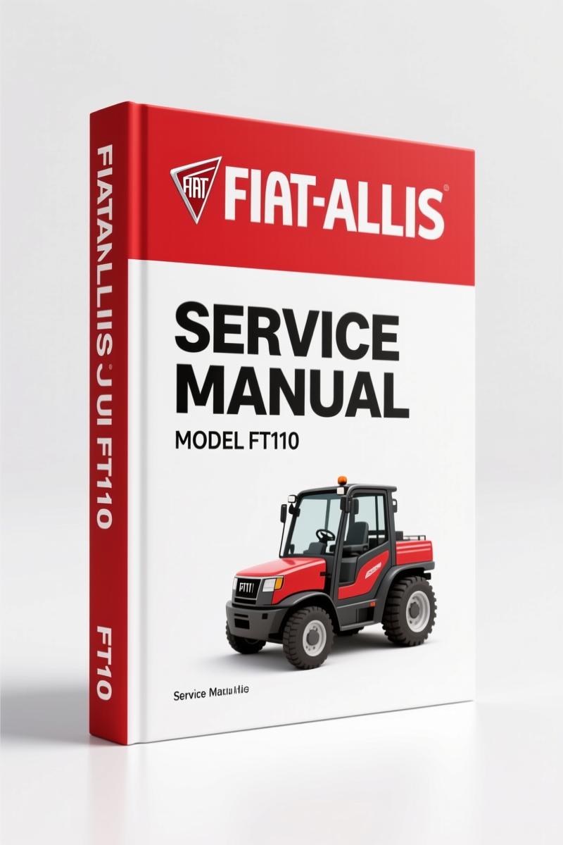 Fiatallis FT110 1998 Service Manual – OEM Specs for Tractor Loader Backhoe