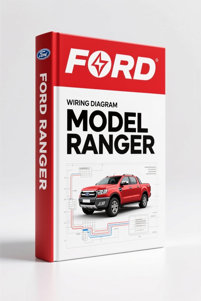 Ford Ranger Wiring Diagram manual cover – OEM factory 147 pages