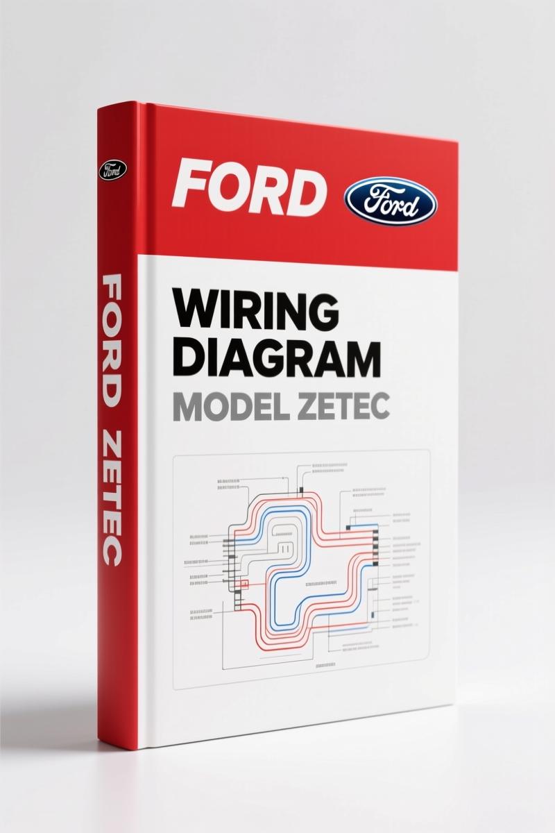 2000 Ford Zetec wiring diagram cover page showing fuse box layout and symbol key