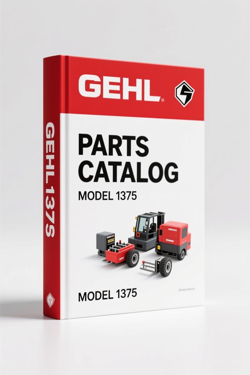 GEHL 1375 Parts Catalog – 90-Page OEM Breakdown for Variable Chamber Round Baler