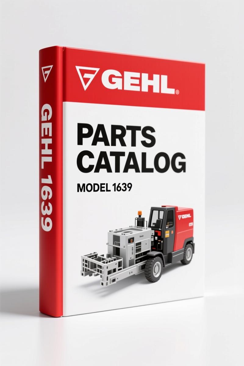 GEHL 1639, 1649 Parts Catalog – 86 Pages Factory Specs