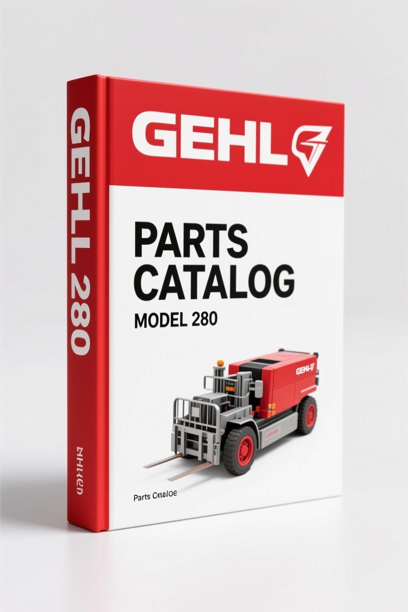 GEHL 280 2008 Parts Catalog cover showing All-Wheel-Steer Loader