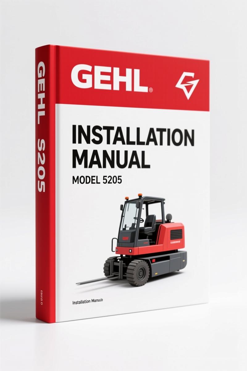 GEHL 5205, 5305, 5380 Installation Manual – Dealer Setup Specs