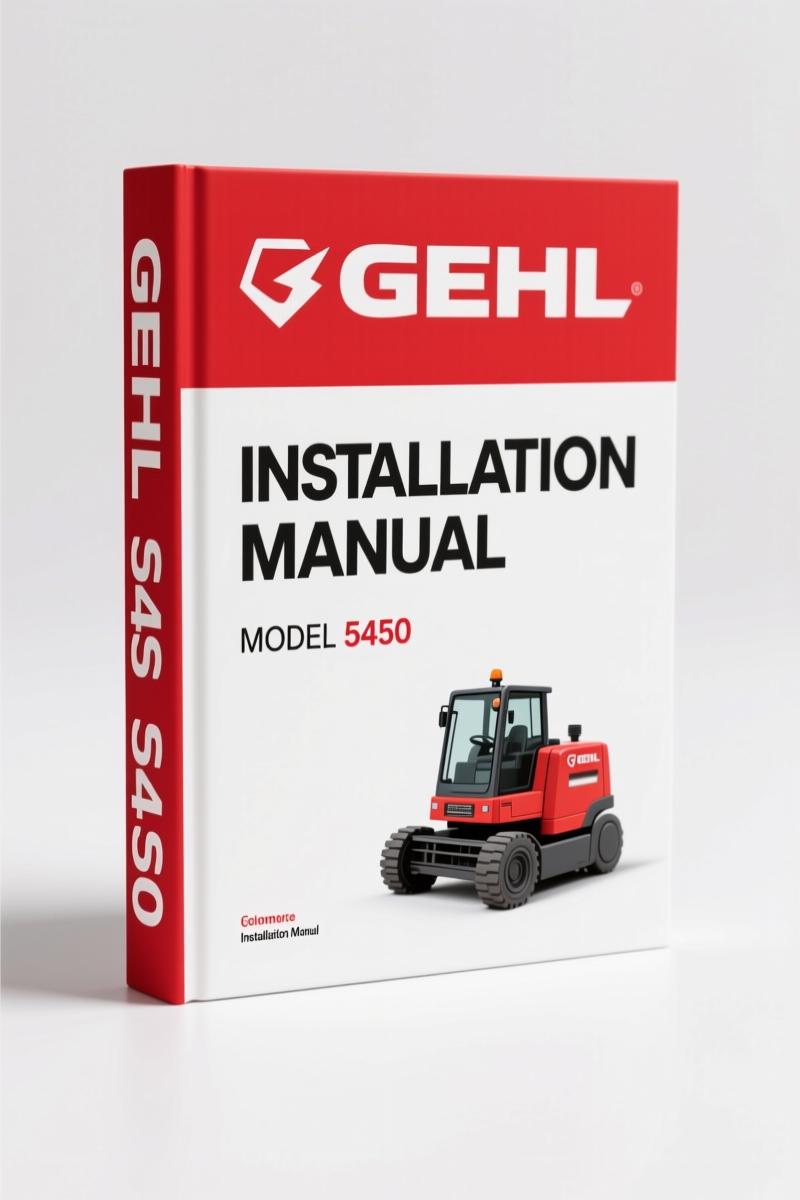 GEHL 5450, 5510, 5575, 5750, 5950 Installation Manual – Dealers