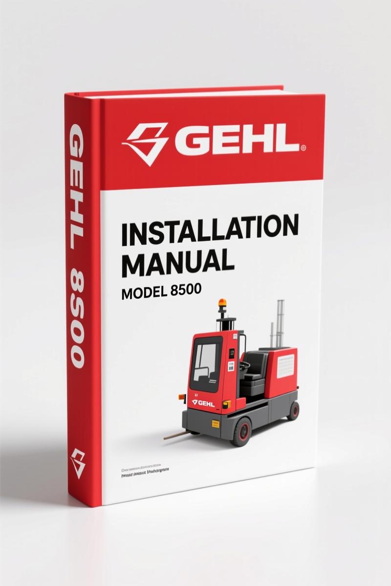 GEHL 8435, 8500 Installation Manual – Factory Truck Mount Specs