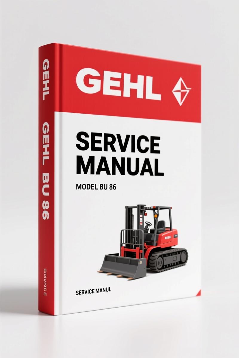 GEHL BU 86 Service Manual – 56 Pages of Factory Specs for Self-Unloading Forage Box