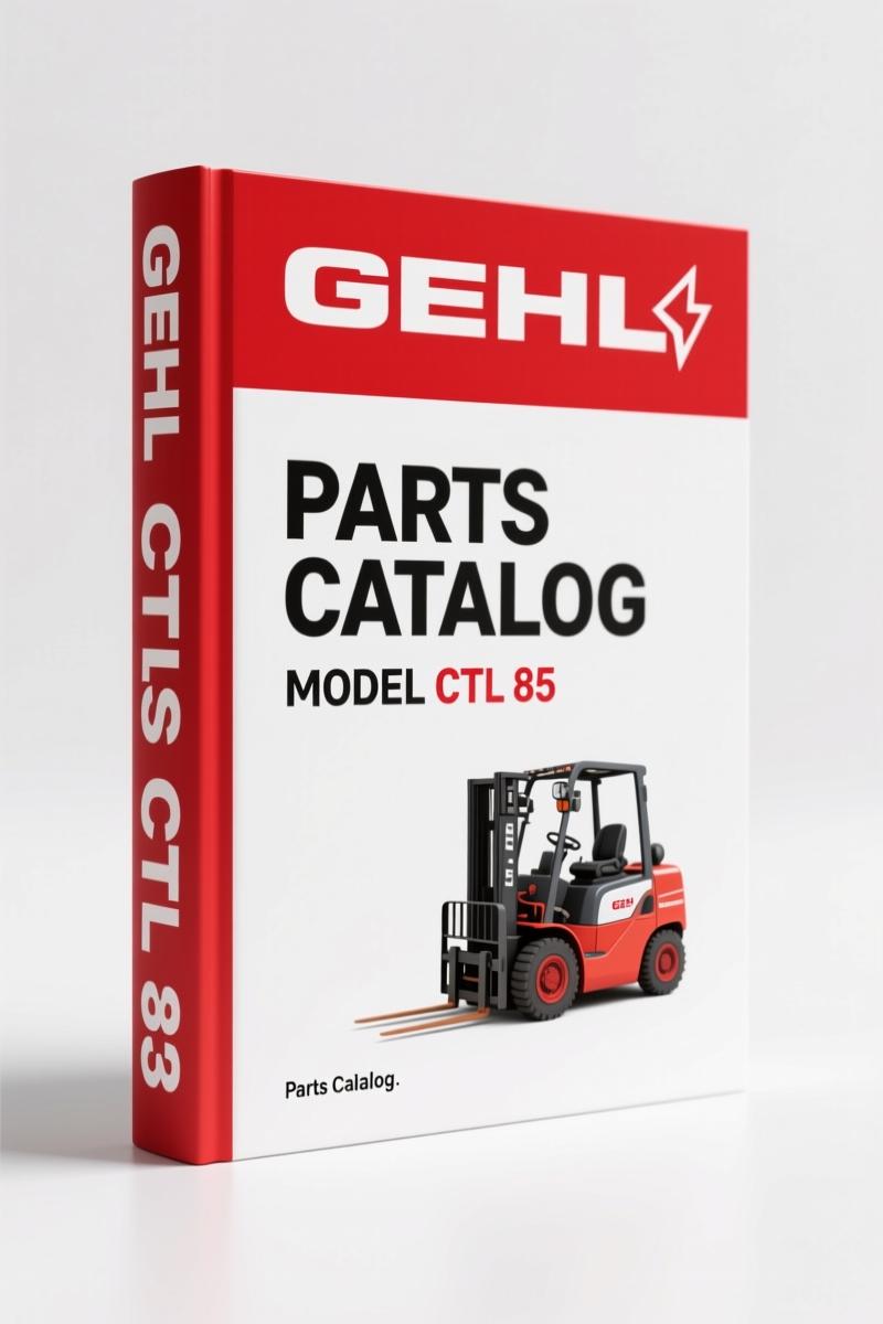 GEHL CTL 85 2009 Parts Catalog – 154 Pages OEM Exploded Views