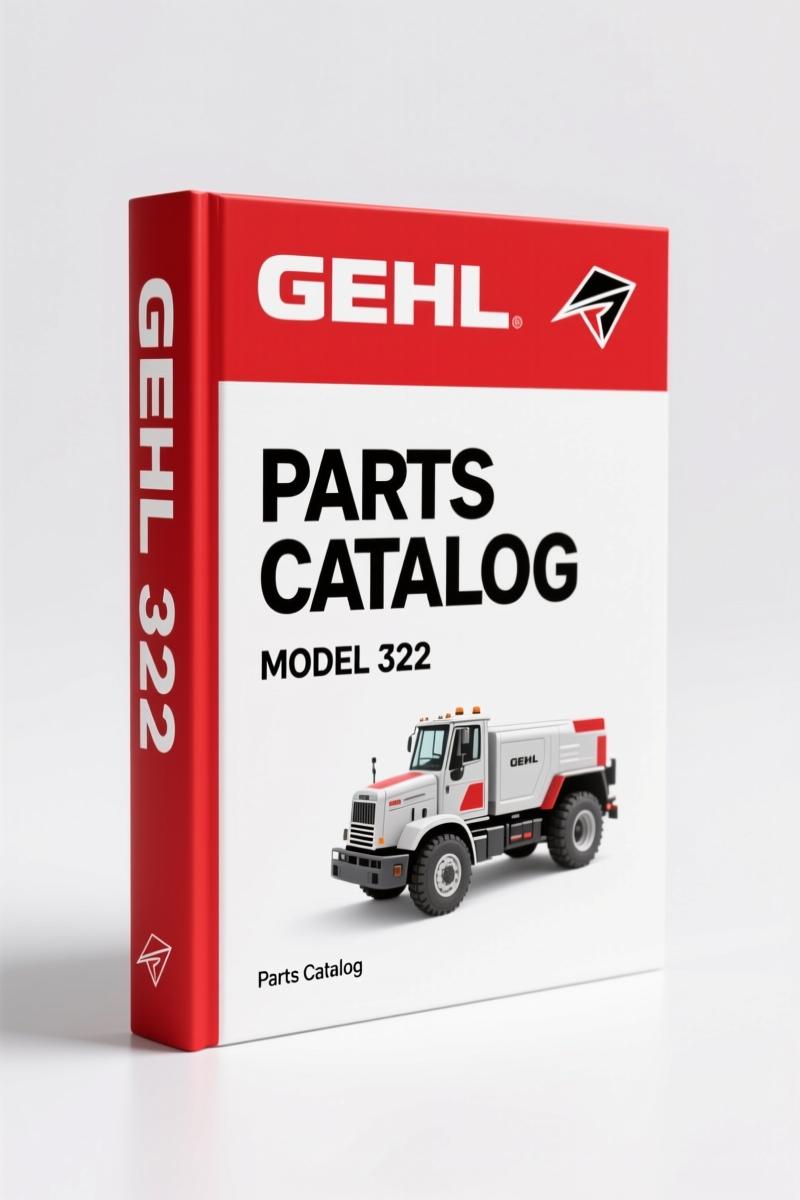 GEHL 322, Scavenger II Parts Catalog – OEM Factory Specs Document