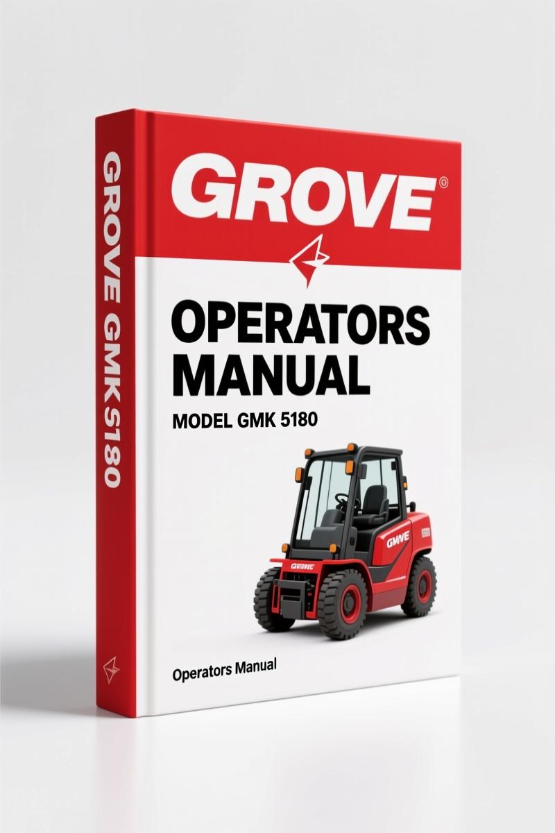 Grove GMK 5180 1999 Operators Manual – Factory Specs & Safety