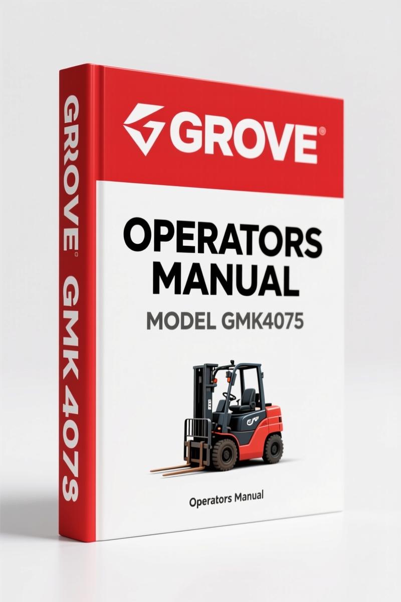Grove GMK4075 2003 Operators Manual – Factory Carrier Specs