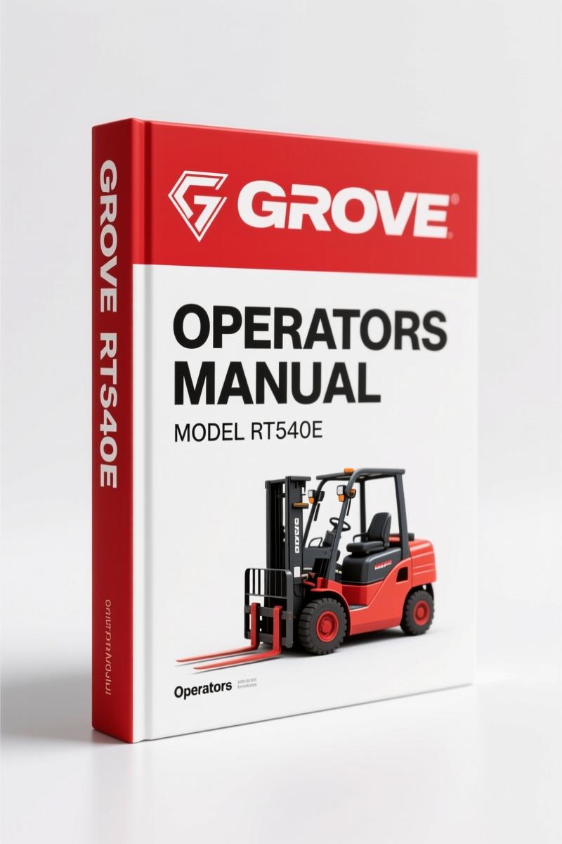Grove RT540E 2008 Operators Manual – Factory Specs & Safety