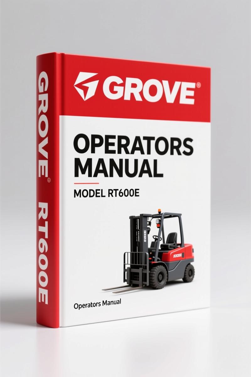 Grove RT600E 2006 Operators Manual – OEM Factory Specs