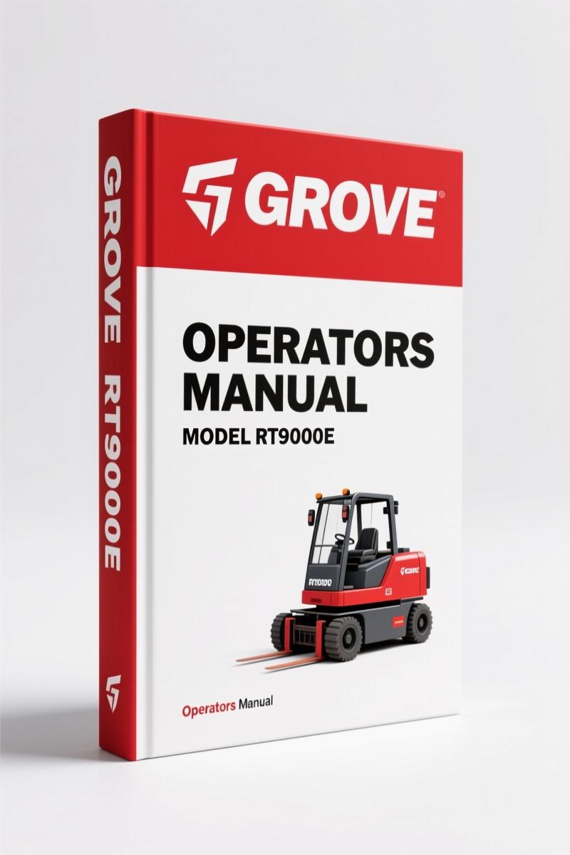 Grove RT9000E 2006 Operators Manual – Factory Specs & Safety