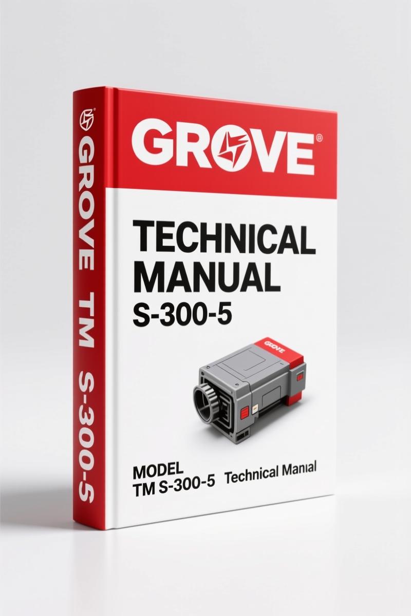Grove TM S-300-5 1984 Technical Manual – 593 Pages of Factory Maintenance Data