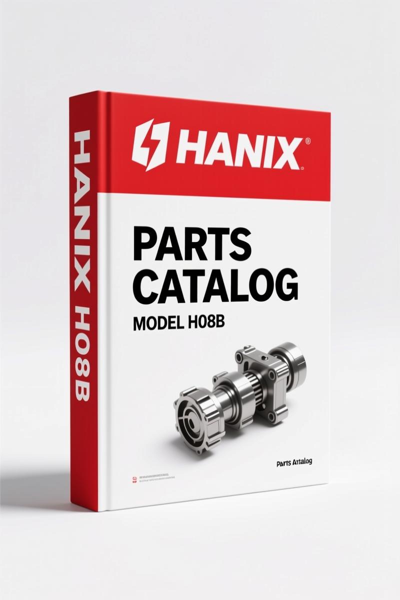 Hanix H08B Parts Catalog – 152 Pages of OEM Exploded Views