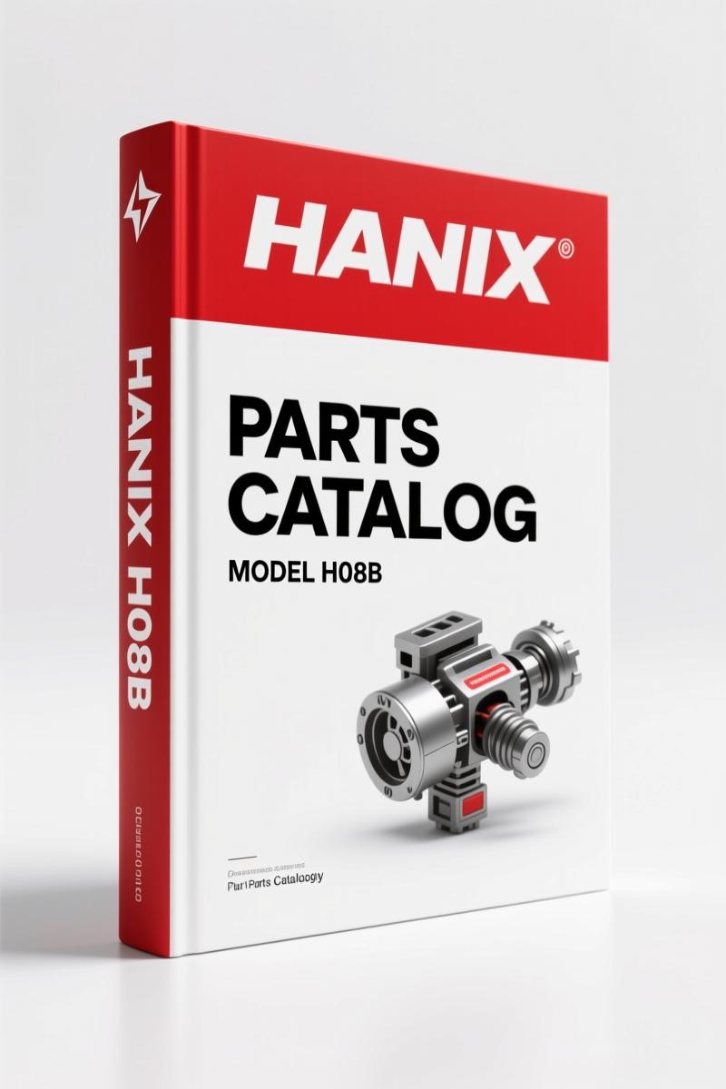 Hanix H08B Parts Catalog – 152-Page OEM Exploded Views