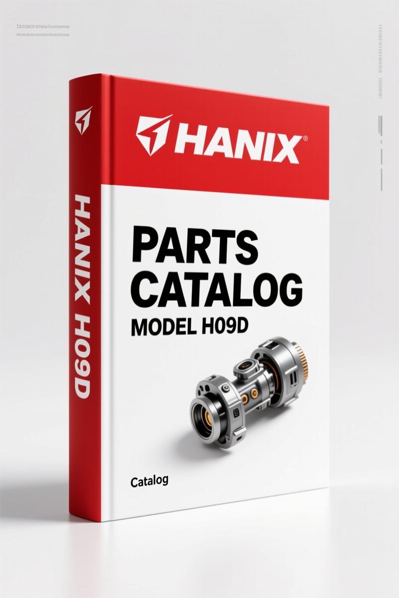 Hanix H09D Parts Catalog – 105-Page OEM Exploded View Parts Identification