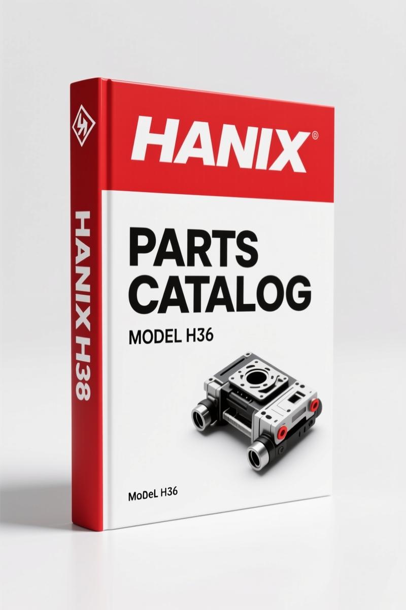 Hanix H36 Parts Catalog – 168 Pages OEM Component ID