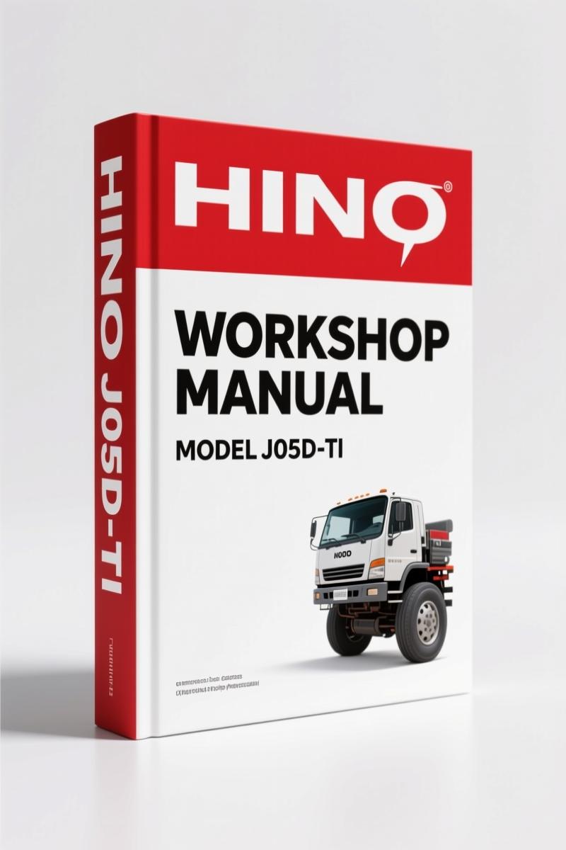 Hino J05D-TI, J05E-TI Workshop Manual – 454 Pages OEM