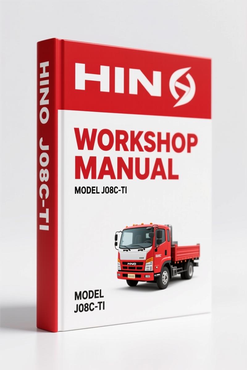 Hino J08C-TI Workshop Manual – 319-Page OEM Service Data