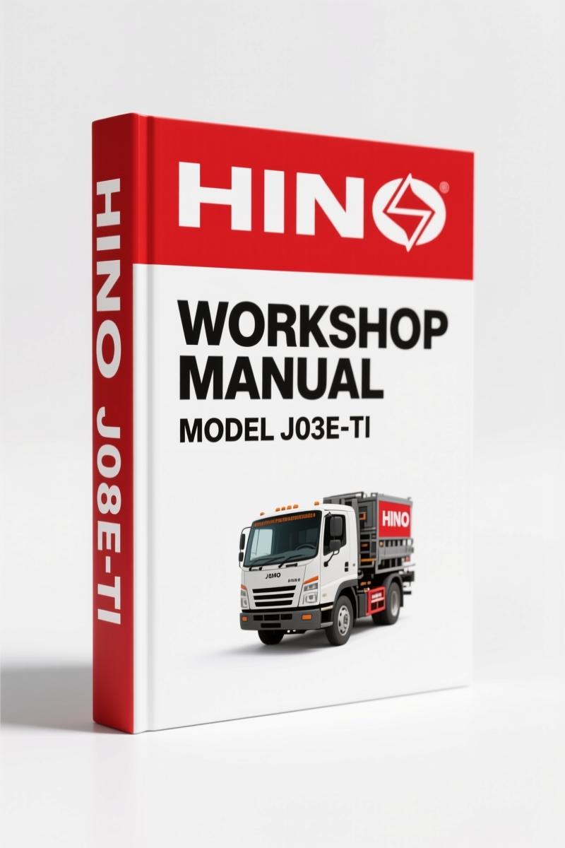 Hino J08E-TI Workshop Manual – 572-Page OEM Service Document