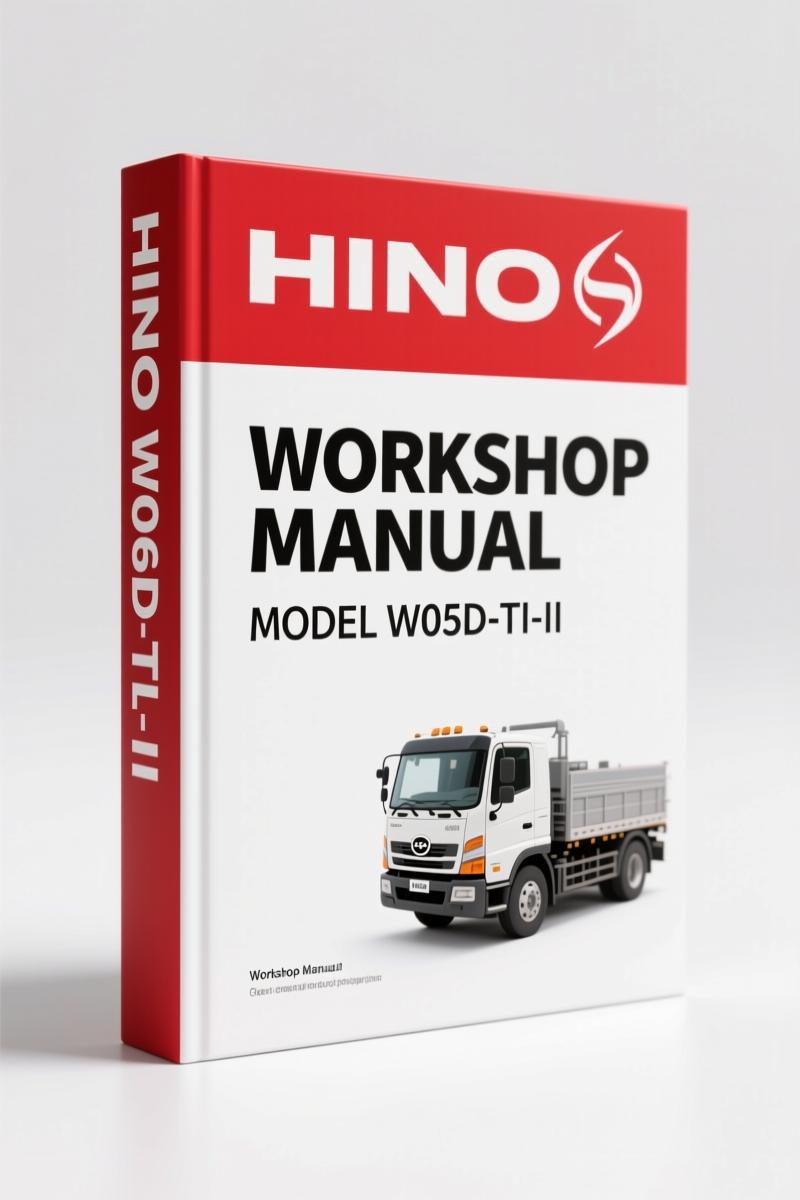 Hino W06D-TI, W06D-TI-II Workshop Manual – 236 Pages OEM