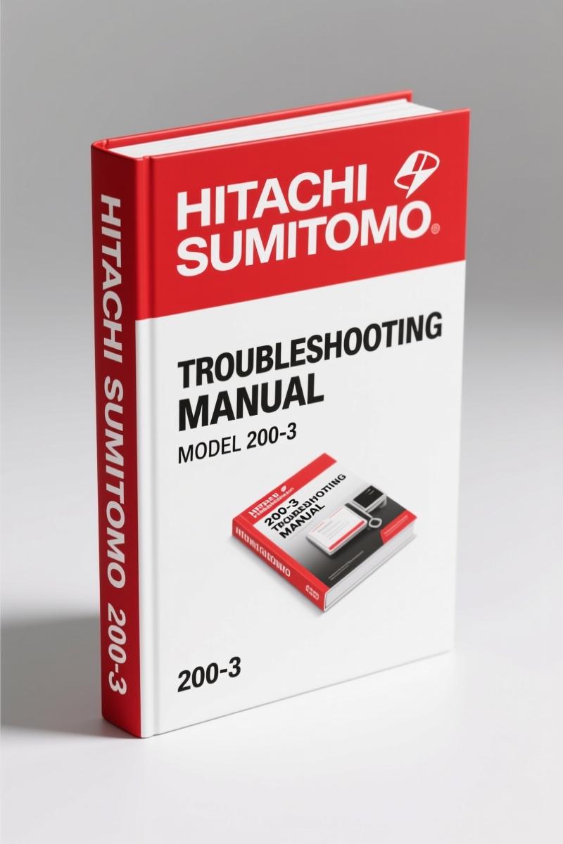 Hitachi Sumitomo 200-3, 210H-3, 200LC-3, 225US-3, 240-3 Troubleshooting Manual