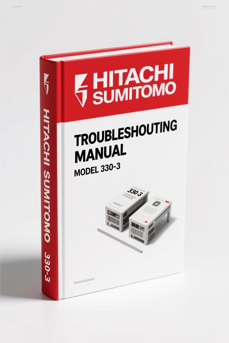 Hitachi Sumitomo 330-3 Troubleshooting Manual – 634 Pages of Factory Specs