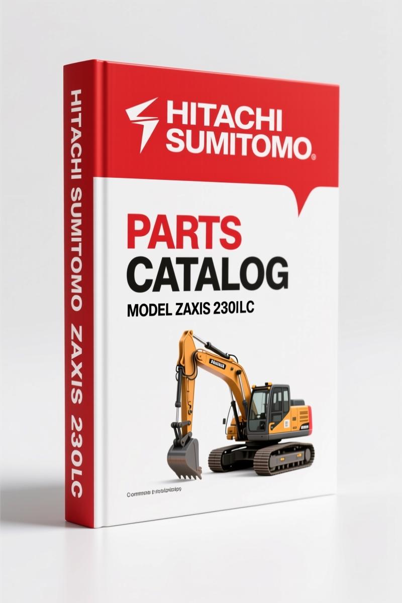 Hitachi Sumitomo ZAXIS 230 series parts catalog cover - 200 pages OEM