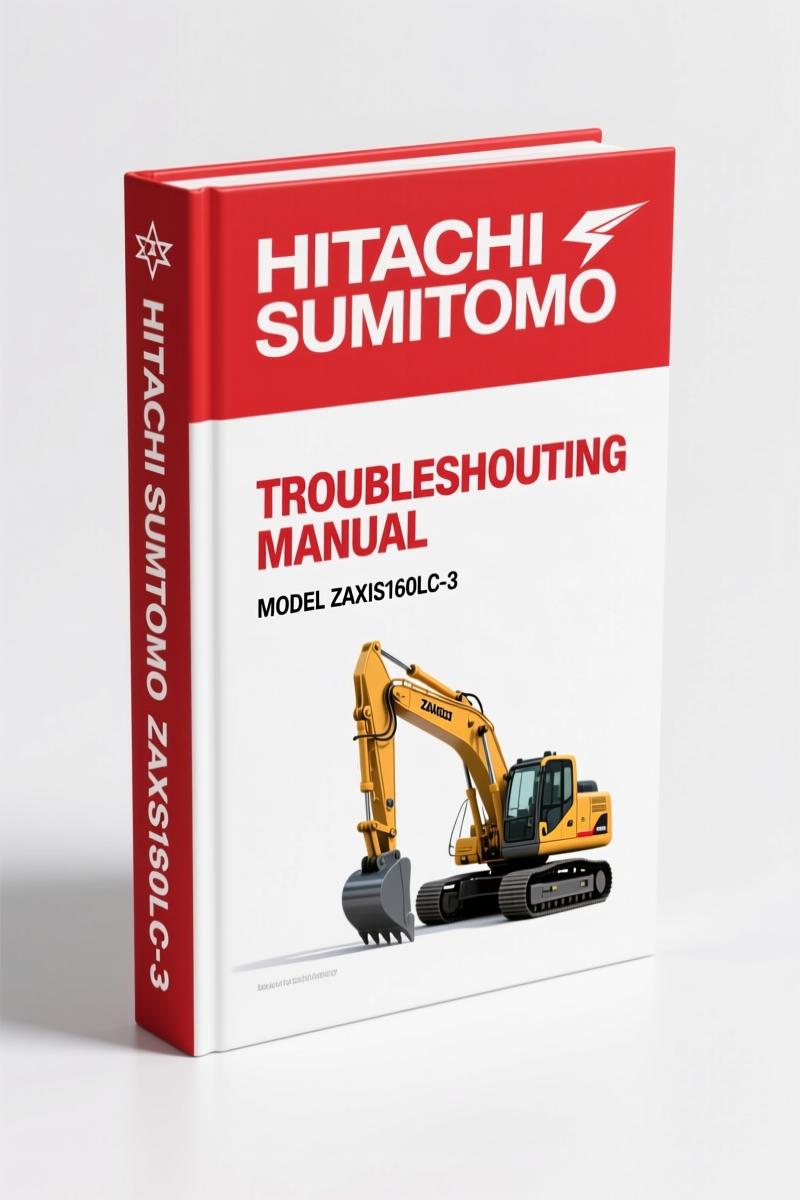 Hitachi Sumitomo ZAXIS160LC-3/180LC-3/180LCN-3 2007 Troubleshooting Manual