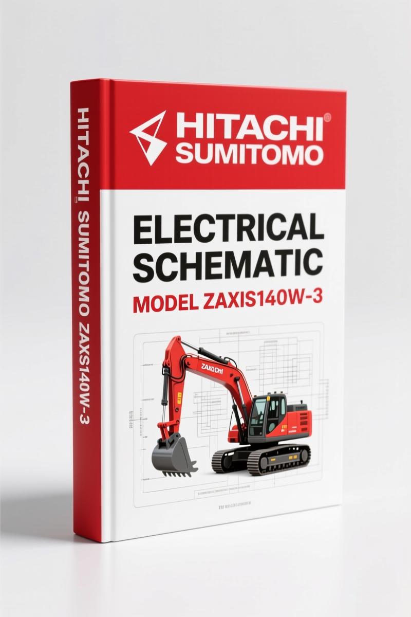 Hitachi Sumitomo ZAXIS210W-3, ZAXIS220W-3, ZAXIS170W-3, ZAXIS190W-3, ZAXIS140W-3 Electrical Schematic