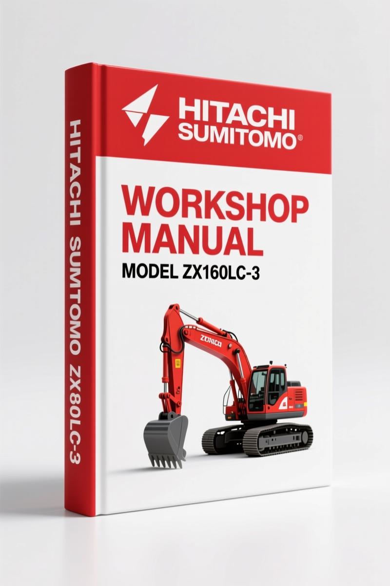 Hitachi Sumitomo ZX160LC-3 ZX180LC-3 2008 Workshop Manual 528 Pages