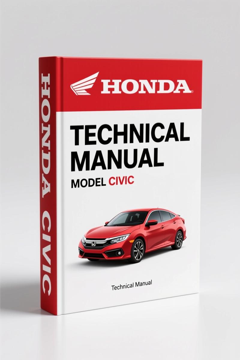 Honda Accord Civic Integra Technical Manual cover showing engine swap components